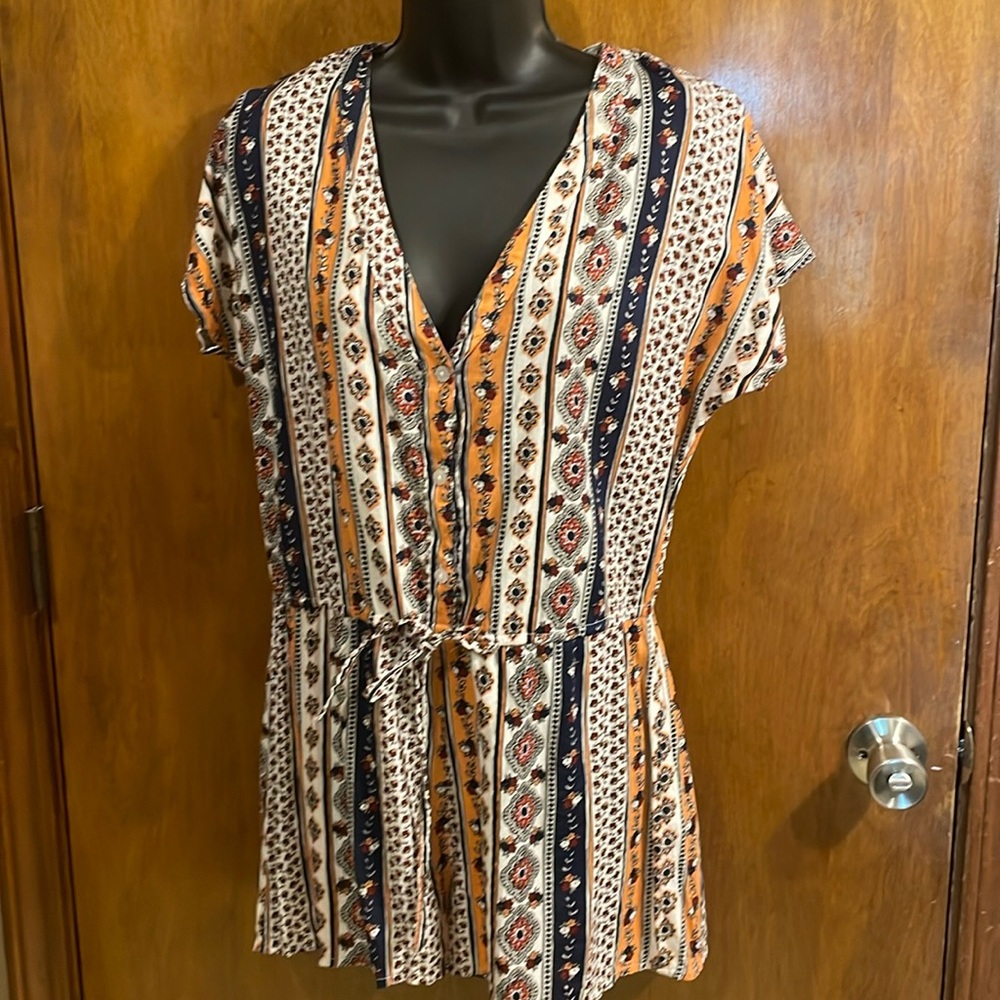 Women’s cap-sleeve romper